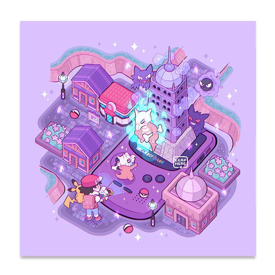 CONSOLE LAVENDER TOWN ✦ PRINT