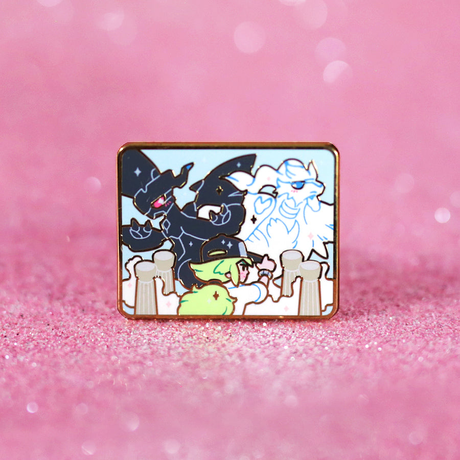 BLACK/WHITE [Plate] ✦ ENAMEL PIN